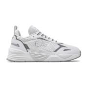 Witte Heren Sneakers Polyester Samenstelling Emporio Armani EA7 , Whit...