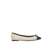 Zwarte Patent Ballet Flats Roberto Festa , Beige , Dames