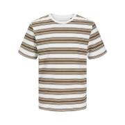 Gestreept T-shirt Freewear Jack & Jones , Multicolor , Heren