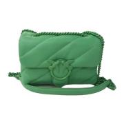 Quilted Mini Love Bag Puff Pinko , Green , Dames
