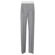 Geplooide hoge taille broek Alexander Wang , Gray , Dames