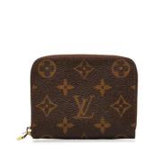 Pre-owned Leather wallets Louis Vuitton Vintage , Brown , Dames