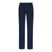 Katoen Hennep Zachte Broek Massimo Alba , Blue , Heren