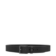 Klassieke gesp riem met logo detail Emporio Armani , Black , Heren