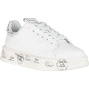 Witte Leren Sneakers voor Vrouwen Premiata , White , Dames