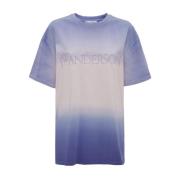 Graadverloop Katoenen T-shirt JW Anderson , Purple , Dames