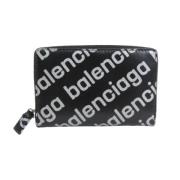 Pre-owned Leather wallets Balenciaga Vintage , Black , Unisex