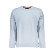 Blauwe Katoenen Sweatshirt met Logo Hugo Boss , Blue , Heren