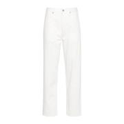 Witte Slim-Fit Denim Jeans Jil Sander , Beige , Dames