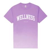 Katoenen Ivy Logo T-Shirt Sporty & Rich , Purple , Dames