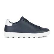 Blauwe Sneakers voor Mannen Geox , Blue , Heren