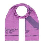 Gevestigde Sjaal voor Vrouwen Calvin Klein , Purple , Dames