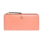 Leren Portemonnee Tory Burch , Pink , Dames