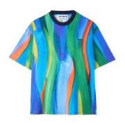 Penseelstreep Over T-Shirt Sunnei , Multicolor , Heren