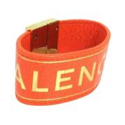 Pre-owned Leather bracelets Balenciaga Vintage , Orange , Dames