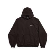 Oversized Archetype Fleece Hoodie Balenciaga , Brown , Heren