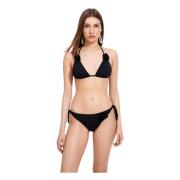 Zwarte Zee Glamour Driehoek Badpak Twinset , Black , Dames