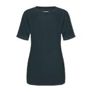 Katoenen geribbeld t-shirt Maison Margiela , Gray , Dames