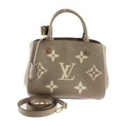 Pre-owned Fabric louis-vuitton-bags Louis Vuitton Vintage , Beige , Da...