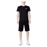 Korte Heren Trainingspak Set Emporio Armani EA7 , Black , Heren