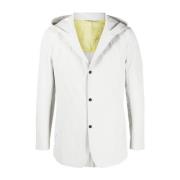 Stijlvolle Hooded Jacket met knoopsluiting Canali , White , Heren