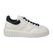 Gestreepte Vetersneakers Hogan , White , Heren