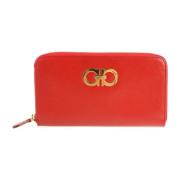 Pre-owned Leather wallets Salvatore Ferragamo Pre-owned , Red , Dames