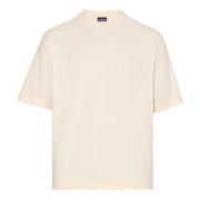 Casual katoenen T-shirt Jacquemus , Beige , Heren