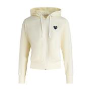 Hart Hoodie Ivoor Rits Polyester Comme des Garçons Play , Beige , Dame...