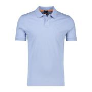 Lichtblauw poloshirt korte mouw Hugo Boss , Blue , Heren