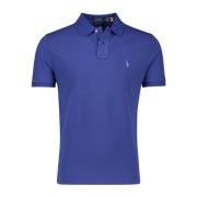 Donkerblauw Poloshirt met korte mouwen Ralph Lauren , Blue , Heren