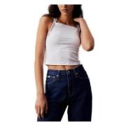 Elastische Bandloze Top Collectie Calvin Klein Jeans , White , Dames