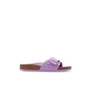 Madrid Big Buckle Slippers Birkenstock , Purple , Dames