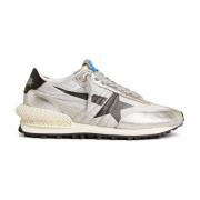 Metallic Star Print Sneakers Golden Goose , Gray , Dames