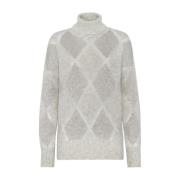 Luxe Sweaters Collectie Brunello Cucinelli , Gray , Dames