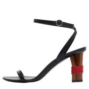 Pre-owned Leather sandals Balenciaga Vintage , Black , Dames