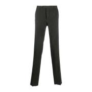 Wol Kasjmier Slim Fit Broek Incotex , Green , Heren