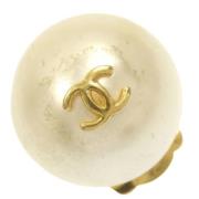 Pre-owned Pearl chanel-jewelry Chanel Vintage , White , Dames