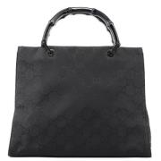 Pre-owned Canvas handbags Gucci Vintage , Black , Dames