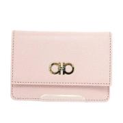 Pre-owned Leather wallets Salvatore Ferragamo Pre-owned , Pink , Dames