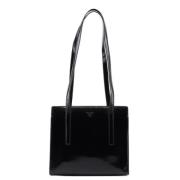 Pre-owned Leather prada-bags Prada Vintage , Black , Dames