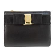 Pre-owned Leather wallets Salvatore Ferragamo Pre-owned , Black , Dame...