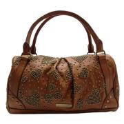 Pre-owned Fabric handbags Burberry Vintage , Brown , Dames