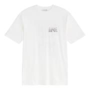 Geprint T-shirt Anine Bing , White , Dames