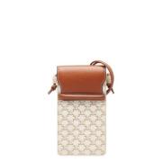 Pre-owned Fabric celine-bags Celine Vintage , White , Dames