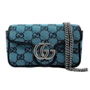 Pre-owned Fabric gucci-bags Gucci Vintage , Blue , Dames