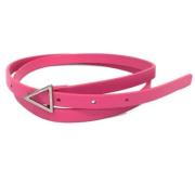 Pre-owned Leather belts Bottega Veneta Vintage , Pink , Dames