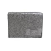 Pre-owned Leather wallets Fendi Vintage , Gray , Heren