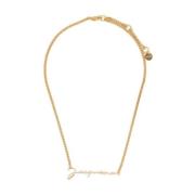 Gouden Ketting Hanger Ketting Jacquemus , Yellow , Dames