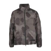 Camouflage Veren Dons Jas Aspesi , Gray , Heren